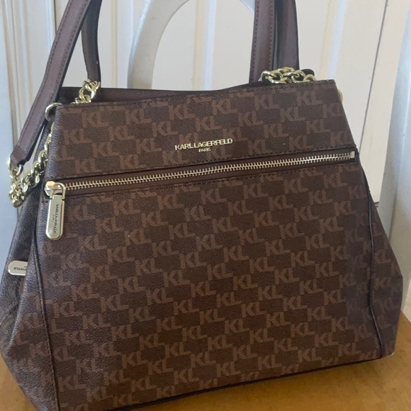 Karl Lagerfeld Brown Shoulder Bag - Picture 5 of 12